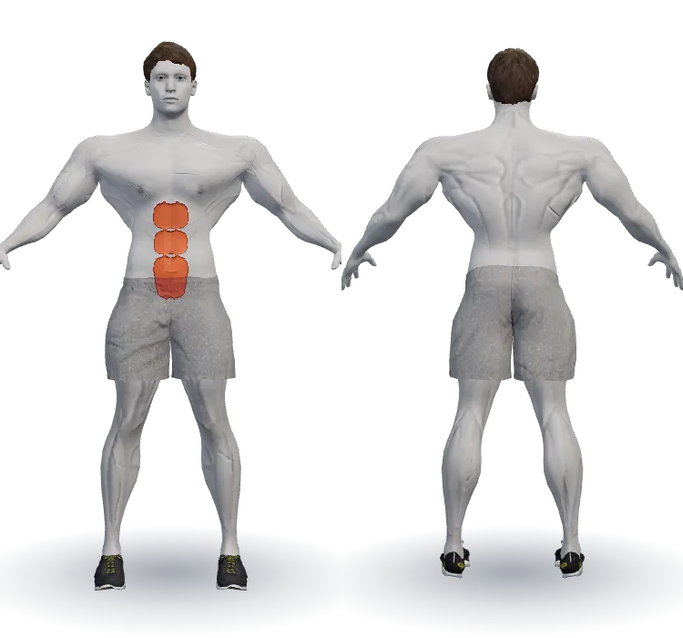 Muscles worked: Abs